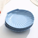 1 pieza, 5 piezas, platos de concha, platos pequeños de 6 pulgadas, platos de postre, platos de almuerzo y cena, adecuados para reuniones familiares en la cocina, actividades escolares, cenas de empresa para varias personas, restaurantes, varios colores.