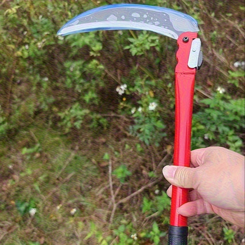 1 Cuchilla de acero al carbono plegable duradera, herramienta de poda de jardín portátil con mango cómodo y seguro, adecuada para el cuidado de césped y jardín - Sin batería, herramienta de mantenimiento de jardín | Diseño plegable | Herramienta de jardí