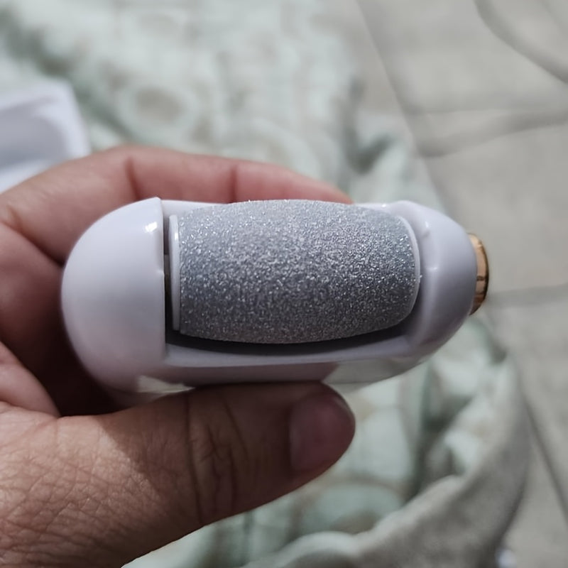 1 Pieza de Lima Eléctrica Recargable para Pies con 3 Cabezales Reemplazables, Cabeza Gruesa para Exfoliación Intensa, Portátil y Fácil de Usar, Carga USB