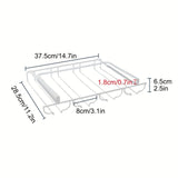 Soporte para Copas de Vino sin Taladro para Debajo del Gabinete - Estante para Vasos con Acabado Metálico y Fácil Instalación, Ahorra Espacio para Copas de Borgoña, Champán y Cóctel, Construcción Duradera
