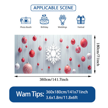 Lámpara de puerta 2D, 1 pieza, festiva, con copos de nieve y árboles de pino, de poliéster duradero, sin necesidad de electricidad, ideal para decoración navideña, regreso a la escuela, fiestas hawaianas y de Halloween, uso interior/exterior, decoración