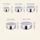 1 Juego, Caja Redonda para Mantener Fresco 5 Piezas, Caja Sellada de Acero Inoxidable con Tapeta, Caja de Almacenamiento, Dispensador de Alimentos, Adaptación de Cocina al Aire Libre