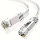 Cable de Ethernet Cat6 de 1.6 pies/3.3 pies/5 pies/6.6 pies/10 pies/16 pies/33 pies/50 pies/65 pies/82 pies/100 pies, cables de internet largos de alta velocidad de diseño plano 1Gbps para 250Mhz/s UTP para consola, PS3, PS4, PS5, Switch, enrutador, móde