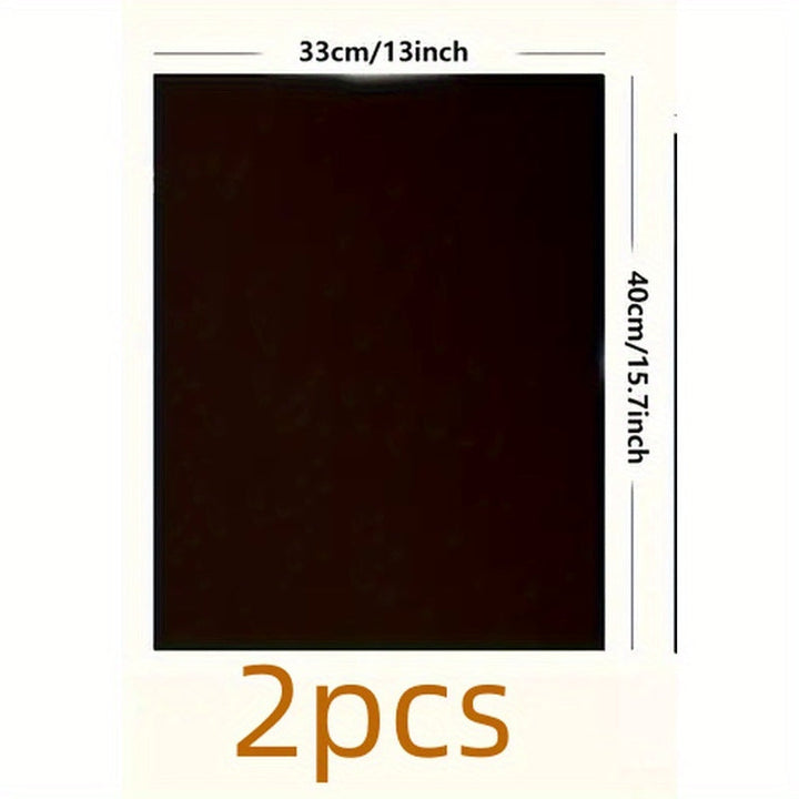 2 piezas de fundas para horno antiadherentes - Reutilizables, lavables, resistentes al calor para estufa de gas y fondo del horno, protector de cocina, limpiador de estufa, protección de estufa | Alfombrilla resistente al calor | Alfombrilla duradera par