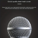 Micrófono inalámbrico Bomge SM58 profesional de metal con forma de corazón, dinámico y acústico, para uso en vivo, adecuado para actuaciones en escena, grabación de DJ, actuaciones vocales y transmisión en vivo, con conectores XLR de 3 metros y 6,35 mm.