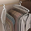 Percha Plegable para Uso Doméstico, Dormitorio de Estudiantes, Multifuncional Mágica con 11 Agujeros para Secar Ropa, Artefacto de Almacenamiento Montado en la Pared, Secado Eficiente de Ropa | Solución de Almacenamiento Moderna | Percha Versátil, Percha