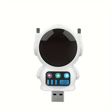 Purificador de aire Space Explorer Mini, Plug and Play, Sin operación de botón, Filtración automática 24/7, Esencial para el hogar, Portátil para uso en coche, Material de plástico, Alimentado por USB, Baja tensión ≤36V