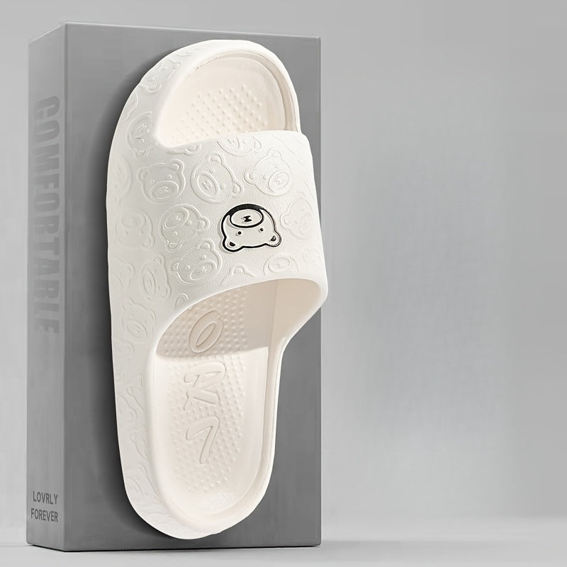 Zapatillas cómodas de suela gruesa para interior y exterior, sandalias casuales de baño para uso en casa, chanclas abiertas ligeras y fáciles de limpiar con diseño unisex. Ideales para todas las estaciones, perfectas para 8 opciones de estilo diferentes