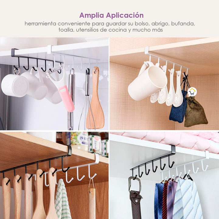 Soporte Para Tazas y Vasos Cocina Organizador Estante Gancho PCCG