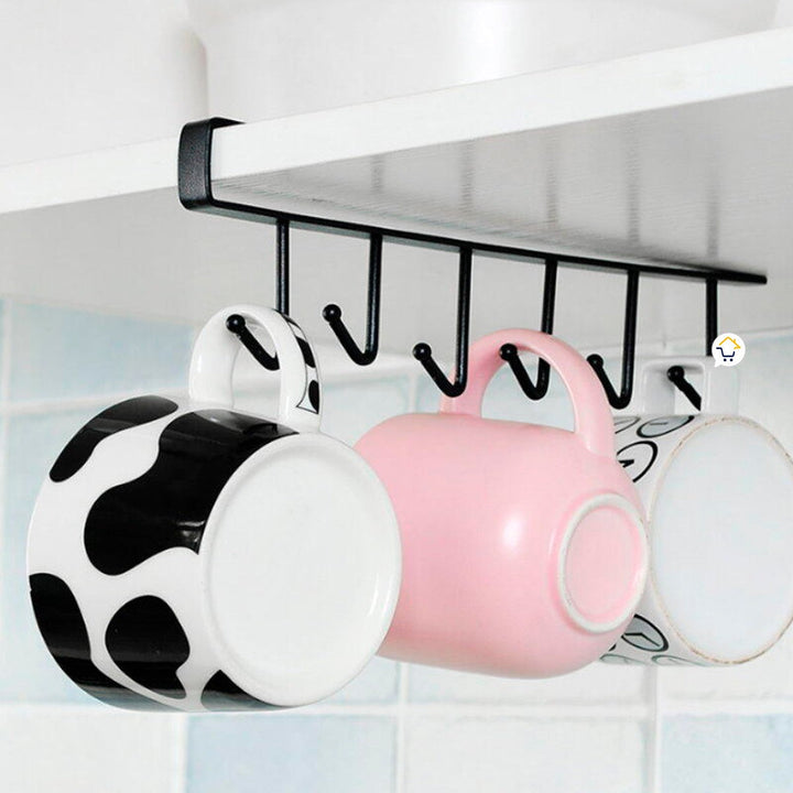 Set x2 Soporte Para Tazas y Vasos Cocina Organizador Estante Gancho PCCGx2