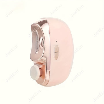 Amoladora de Uñas Eléctrica con Función 2 en 1: Presiona y Mantén por 3 Segundos para Activar, Velocidades Ajustables (2 Niveles), Herramienta Portátil Automática con Almacenamiento Integrado y Protector de Seguridad – Esencial para el Hogar y Viajes