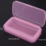 Bandeja de esterilización de acrílico para cuidado de uñas - Caja de almacenamiento transparente con tapa, ideal para desinfectar y limpiar herramientas y equipos de salón de uñas, equipos de salón de uñas|Diseño minimalista|Construcción de acrílico, sum