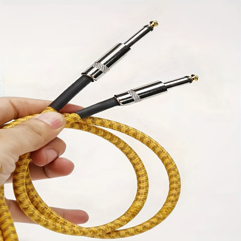 Cable de audio para guitarra con cancelación de ruido de alta fidelidad, conector recto macho a macho, 150 cm, 300 cm, 600 cm, para guitarra eléctrica, bajo y acústica
