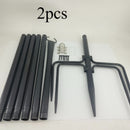 2 Piezas de Postes para Lámparas Exteriores - Construcción Metálica Resistente con Acabado Elegante, Sin Necesidad de Cableado - Para Jardín, Patio, Bodas, Fiestas, Decoraciones Navideñas - Iluminación Moderna de Paisaje, Luz Decorativa, Exhibición de Bo