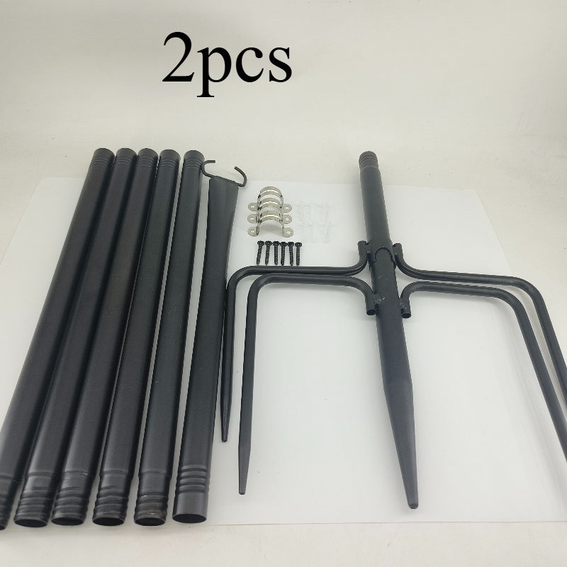 2 Piezas de Postes para Lámparas Exteriores - Construcción Metálica Resistente con Acabado Elegante, Sin Necesidad de Cableado - Para Jardín, Patio, Bodas, Fiestas, Decoraciones Navideñas - Iluminación Moderna de Paisaje, Luz Decorativa, Exhibición de Bo