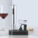 Abrebotellas eléctrico 6 en 1, rápido y con tapa recargable por USB, abrebotellas automático, cortador de papel de aluminio, abrebotellas de vacío para accesorios de vino tinto. Regalo de cumpleaños para amantes del vino.