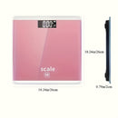 1pc Báscula de baño digital, Báscula de peso corporal inteligente con pantalla de temperatura interior, alimentada por batería, ≤36V, sin batería incluida