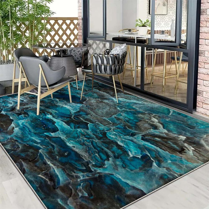 Veludo / 852 gramos / metro cuadrado Alfombra de césped para exteriores para camping, alfombra de suelo de crema antideslizante, comienzo de un estilo de vida de lujo francés, alfombra de gradiente de veludo de lujo con respaldo antideslizante - Lavable