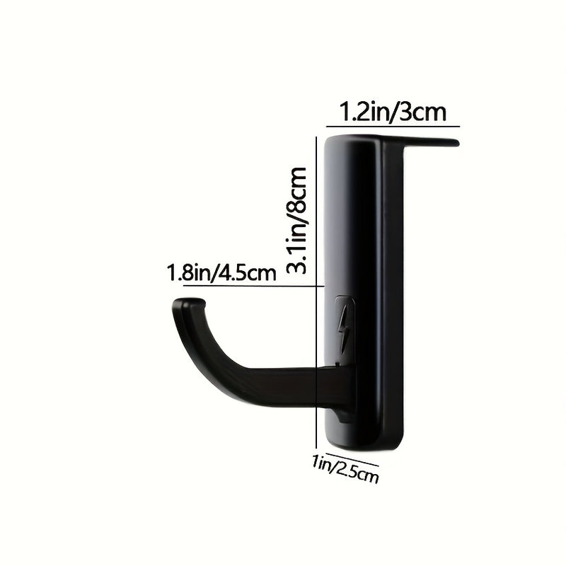 1 Gancho Para Auriculares, Gancho Lateral Para Auriculares, Gancho Adhesivo Fuerte Para Auriculares, Soporte Para Exhibición De Almacenamiento Para Colgar Auriculares, Ahorro De Espacio Para Dormitorio, Estudio, Oficina, Etc.