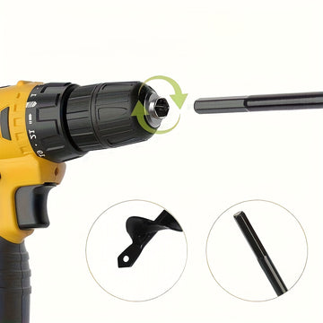 1pc Kit de Taladro Manual Resistente – Muestreador de Suelo en Forma de Cuchara y Broca Espiral, Herramienta Metálica Hexagonal para Plantar, Excavar y Aflojar Tierra