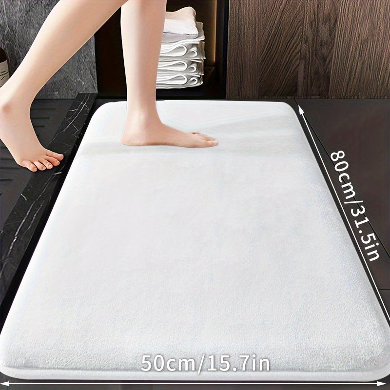 Alfombra de Baño de Esponja Ultra-Suave 25D Gruesa - Antideslizante, Absorbente para Decoración del Hogar, Perfecta para Cocina, Lavandería y Dormitorio, Alfombras de Baño