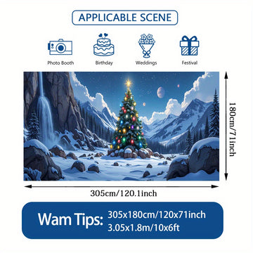 2D Banner de Puerta, 1 Pieza, Banner de Puerta de Navidad Festiva - Poliéster, Tema de Papá Noel, No Necesita Electricidad, Ideal para Decoración de Vacaciones, Fiestas de Halloween y Hawái, Decoración de Jardín al Aire Libre, Decoración de Navidad al Ai
