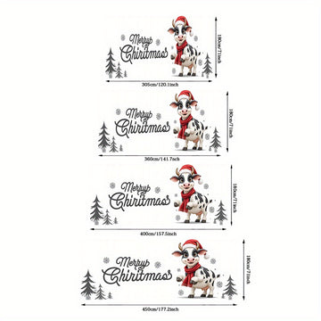 Banner de puerta 2D, 1 unidad, Decoración Navideña con Gorro y Copo de Nieve, Poliéster, para fiestas navideñas, bodas, decoración de habitaciones o jardines al aire libre