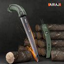 Serra manual AIRAJ para carpintería, corte rápido de acero con metal y plástico, no requiere batería, ideal para camping y uso al aire libre, incluye funda de protección para la cintura