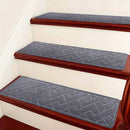 7/15pcs Peldaños Antideslizantes para Escaleras, 76.2x20.32 cm - Tapetes de Seguridad Autoadhesivos Reutilizables para Pasos de Madera en Interiores, Ideales para Ancianos y Mascotas, Patrón Chevron, Lavables a Máquina
