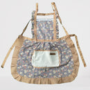 Delantal de Lona con Flores Encantadoras y Bolsillos - Transpirable, Uniforme para Chef y Camarero, Accesorio Ideal para la Cocina, Regalo Perfecto para Semana Santa, Halloween, Navidad