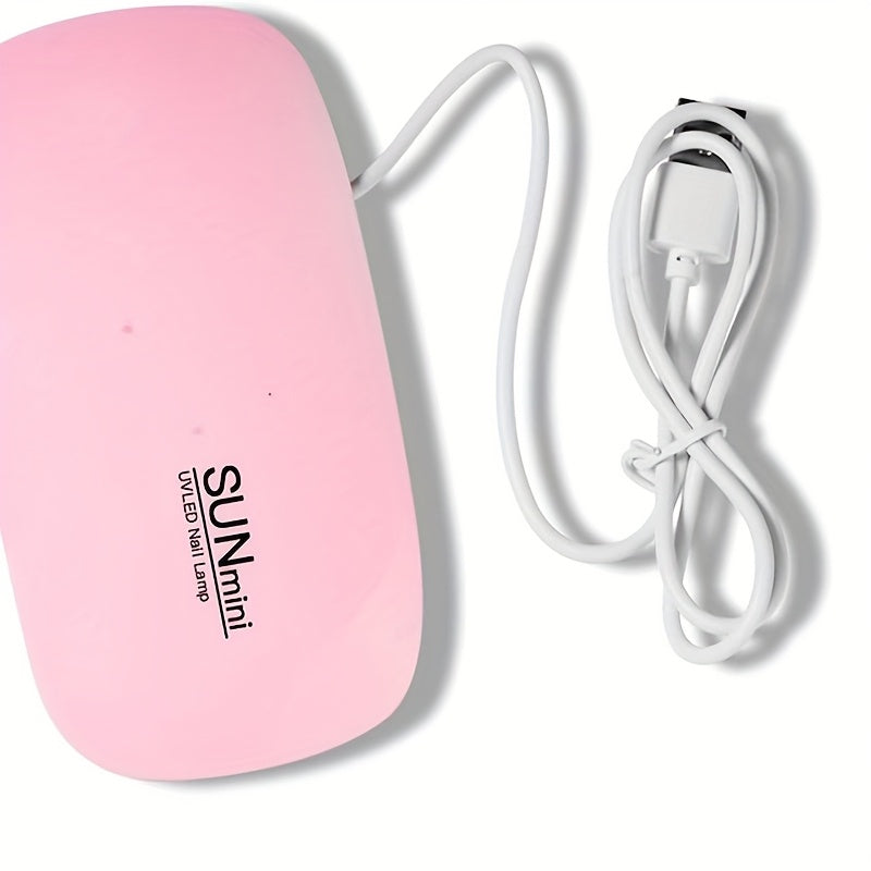 Linterna de secado para uñas - Lámpara portátil USB, diseño compacto para uso doméstico y salón, secado rápido y ergonómica de mano, lámpara para gel