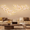 1 pieza de guirnalda de flores de cerezo iluminada con 100 luces de hadas, 1,8 m/5,9 pies - Decoración de pared floral rosa para bodas, fiestas y exhibición durante todo el año, material inodoro y resistente al clima, decoración interior | Guirnalda deco