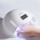 Lámpara LED para uñas con sensor inteligente, luz de curado para esmalte en gel portátil, alimentación por USB, sin batería, 5 regalos festivos esenciales, pantalla LCD, base removible, ideal para uso en casa y salón