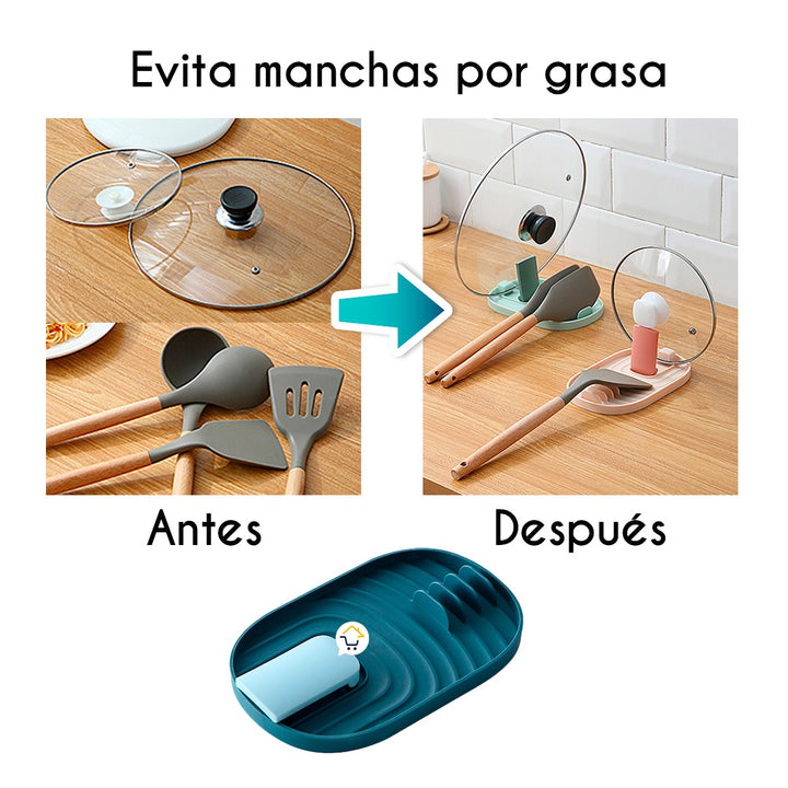 Soporte Cucharas Posa Tapas Espátula Cocina JZ2006271
