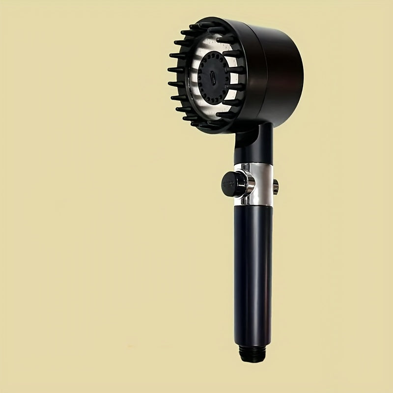 Cabezal de ducha de alta presión con función de masaje - 3 modos de aspersión, 15 cartuchos de filtro, plástico ABS duradero, montaje en pared, disponible en gris y blanco, sistema de filtración para una experiencia de ducha mejorada, accesorio de ducha