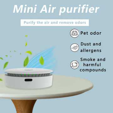 Un purificador de aire de doble modo con iones negativos, mini purificador de aire recargable para coche, se puede usar en dormitorios, oficinas, coches y otros escenarios, se puede regalar como regalo: como regalo de vacaciones, regalo de día del padre,