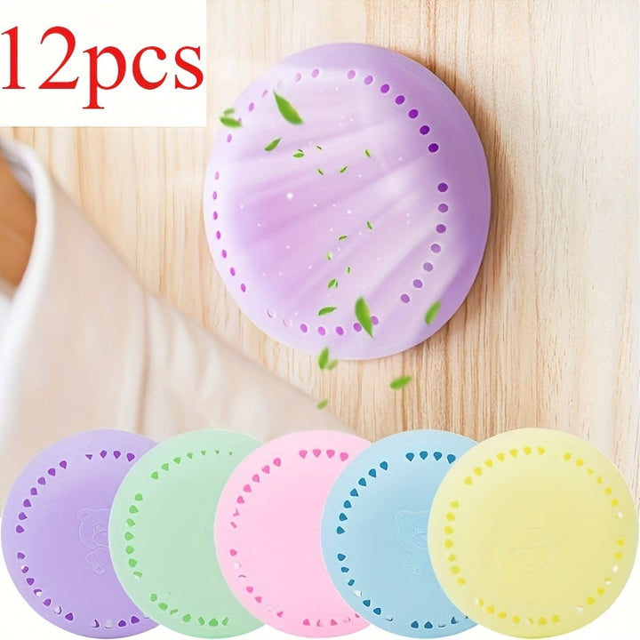 12 tabletas aromáticas + 2 cajas de tabletas ambientadoras con aroma a lavanda y rosas - Desodorante de larga duración ideal para hogar, auto, baño, armario y clóset - Desodorante sólido comprimido con estuche adicional