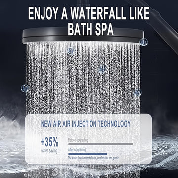 Cabezal de ducha multifuncional de alta presión con 6 modos, rociado superior, fácil instalación, ángulo ajustable, accesorio premium para baño