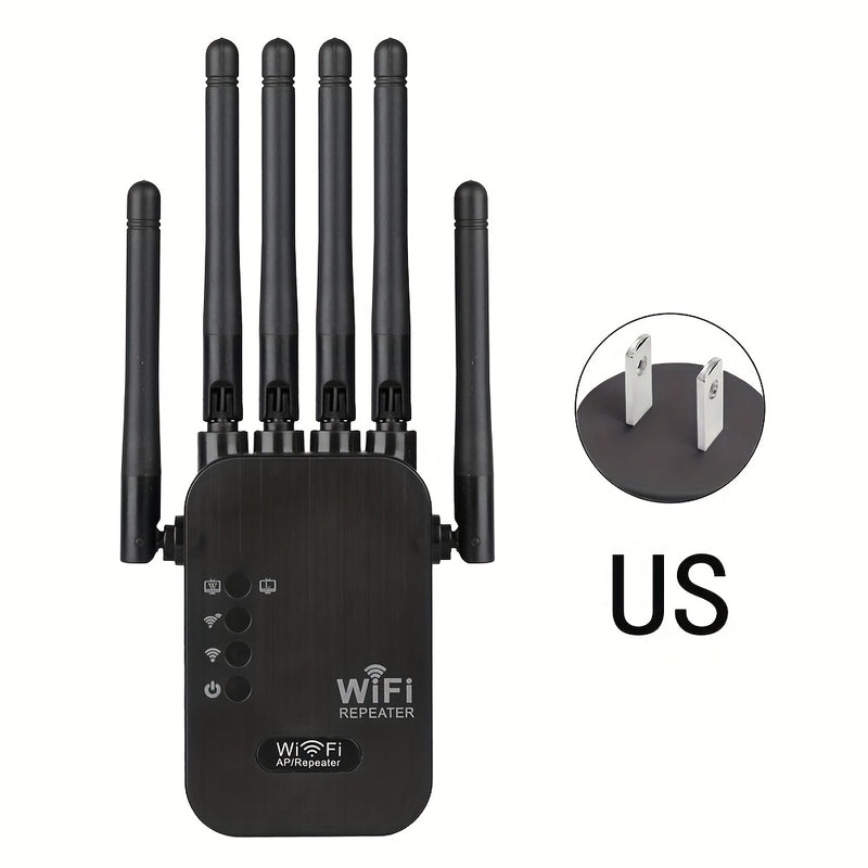 Repetidor de señal de Wi-Fi, mejorador de red doméstica, compatible con el sistema WIFI6 - Alta velocidad, compatible con 2,4 GHz, enchufa y juega, sistema de 6 antenas, cobertura estable en toda la casa, expansión de Wi-Fi fácil, adecuado para oficina,