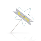 Estrella Feliz Cumpleaños Pastel Topper de Tortas Decoración Luz Led RF WB5