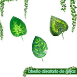 Enredadera Decorativa Larga X12 Follaje Artificial Decoración Hogar Jardín RF 410