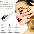 Lámpara de curado de uñas LED profesional - Secador de uñas portátil mini con batería de litio recargable, carga USB, diseño de plástico libre de formaldehído para manicura y pedicura, herramienta de arte de uñas