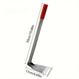 Hacha de jardín de acero de manganeso ergonómico - Herramienta duradera para rastrillar y cavar a mano para jardinería doméstica, plantación al aire libre y eliminación de verduras salvajes, herramienta de jardín