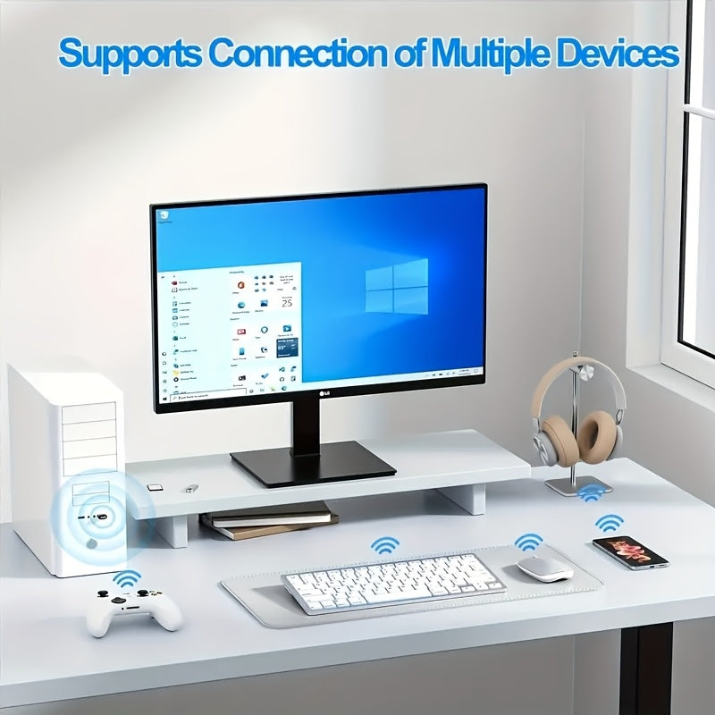 Adaptador inalámbrico USB 5.4, receptor USB, miniadaptador Plug and Play con EDR, compatibilidad automática con versiones anteriores de 5.3/5.1/5.0/4.2/4.1/4.0, para portátil, auriculares, teclado, ratón, altavoz, impresora - No requiere batería