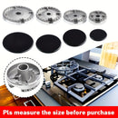 4 Paquete de perillas univer de aleación de aluminio para estufa de gas, juego de tapas de quemador Sabaf con tapas planas para accesorios de estufa de gas para horno y encimera sin batería