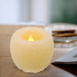Vela Decorativa LED Parafina Efecto Real Redonda VDL01