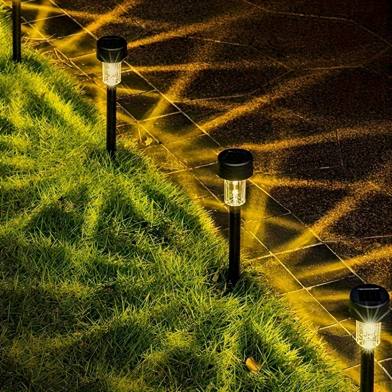 1/10pcs Luces de Jardín Exterior IP44 a Prueba de Salpicaduras con Estaca para Suelo, Iluminación Solar Decorativa Grado Comercial para Césped, Caminos, Terrazas y Áreas Públicas - Patio, Acera y Paisajismo