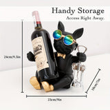 1 pieza, Decoración Moderna de Estante para Vino Tinto Francés, Decoración de Gabinete de Vino de Lujo Ligero para Sala de Estar Creativa, Pieza, Perfecta para Acción de Gracias