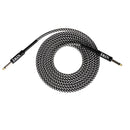 IRIN Cable de Conexión para Instrumentos Musicales de Guitarra 6.35mm Cabeza Recta a Cabeza Recta 3m 6m 10m Tres Longitudes Trenzado Colorido, Guitarra, Instrumento Musical