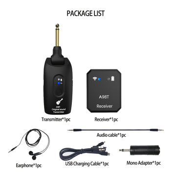 Sistema de monitorización inalámbrica para auriculares, adecuado para músicos y cantantes con auriculares inalámbricos personales IEM.